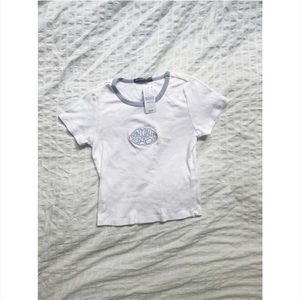 NWT Brenda Melville cropped baby tee // size xs